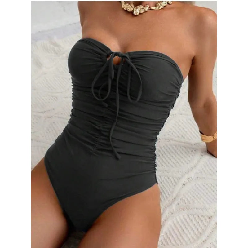 Convertible Bandeau One-Piece Swimsuit