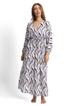 Shimmer Geometric Resort Maxi Dress