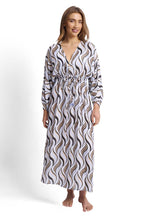 Shimmer Geometric Resort Maxi Dress