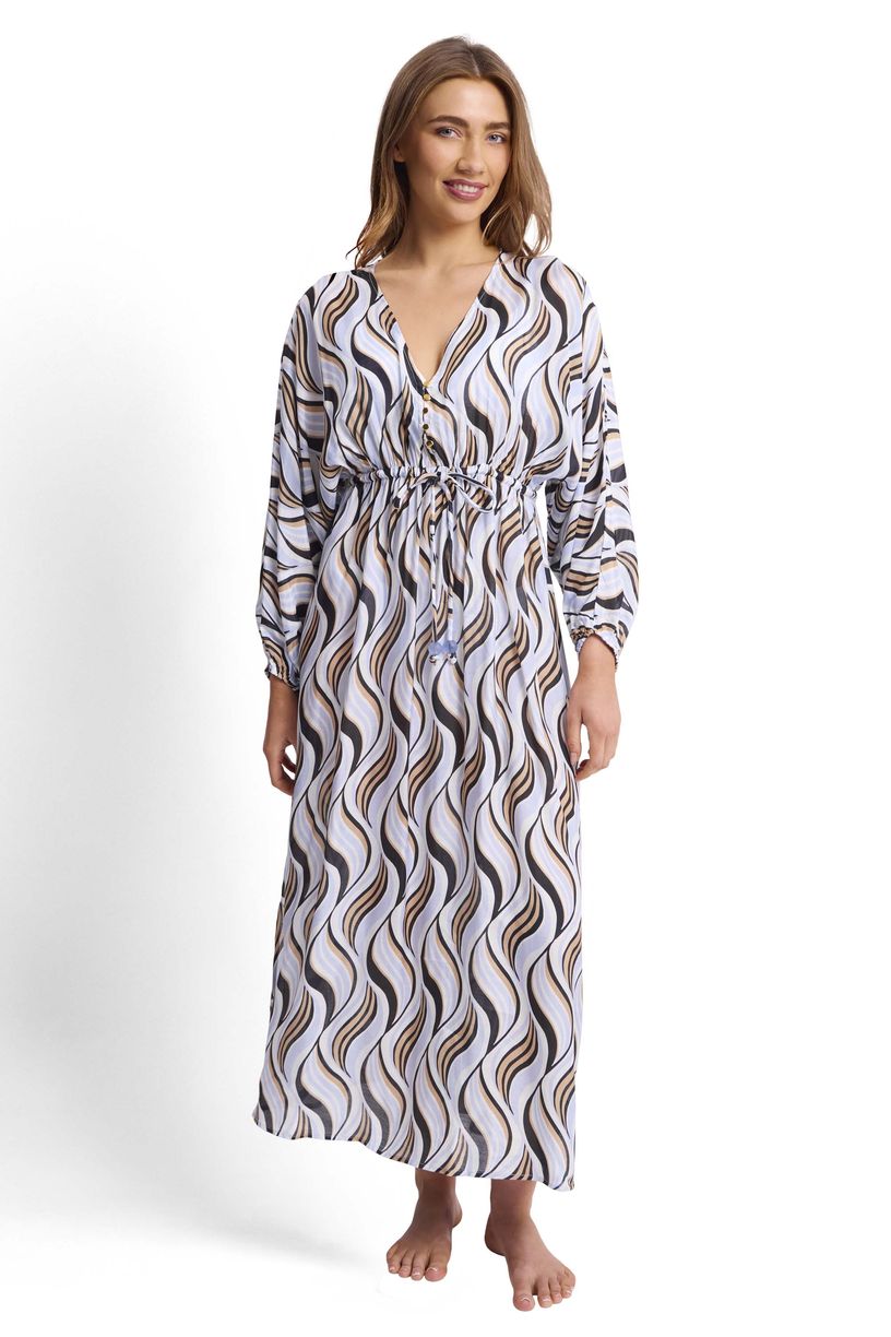 Shimmer Geometric Resort Maxi Dress