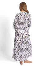 Shimmer Geometric Resort Maxi Dress