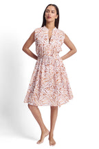 Tiger-Print Cotton Swing Mini Dress