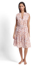 Tiger-Print Cotton Swing Mini Dress