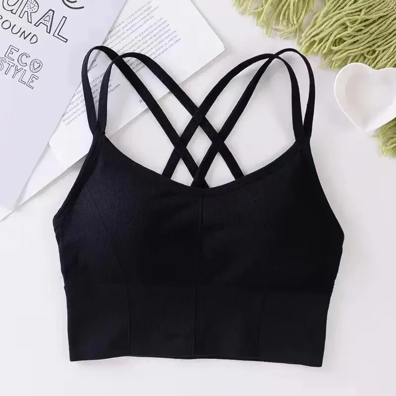 Cross-Strap Comfort Sports Bra