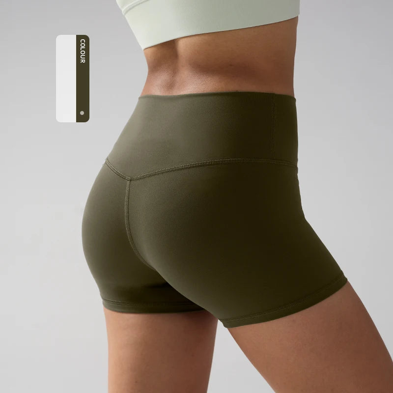 Aurelia Sun Quick-Dry High-Waist Yoga Shorts – Electric Blue – image 13