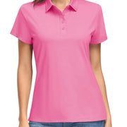 TACVASEN UPF50+ UV Protection Quick Dry Polo T-Shirts Womens Summer Short Sleeve Golf Sports Tee Shirts Breathable Workout Tops