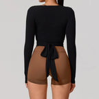 Quick-Dry Long-Sleeve Yoga Top