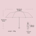 Ultralight And Compact Portable Capsule Umbrella UV Protection Umbrella Mini Five-fold Umbrella