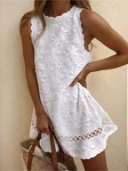 Lace Hollow-Out Summer Dress