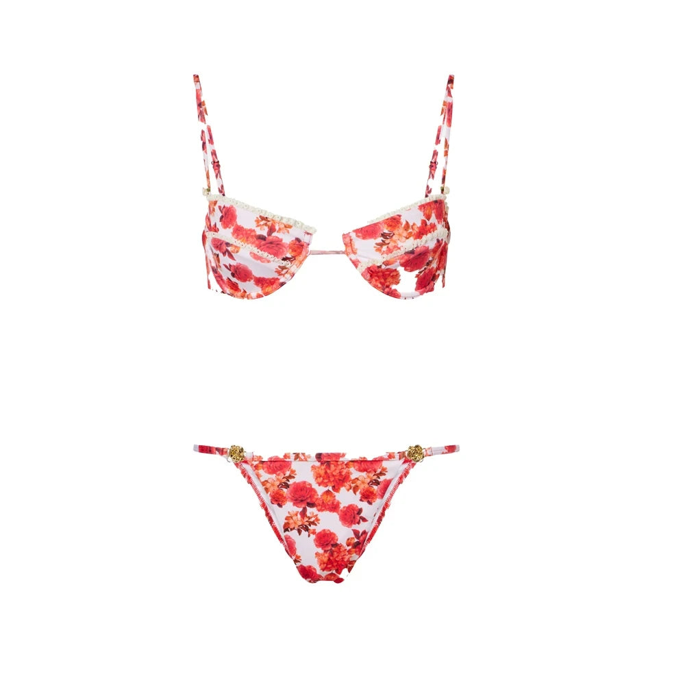 Aurelia Sun Printed Three-Piece Bikini Set – Multi-Colour Set 3 – image 15