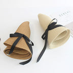 Foldable Straw Beach Hat UPF 50+