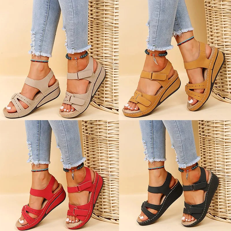 Soft Wedge Platform Sandals