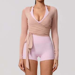 Quick-Dry Long-Sleeve Yoga Top