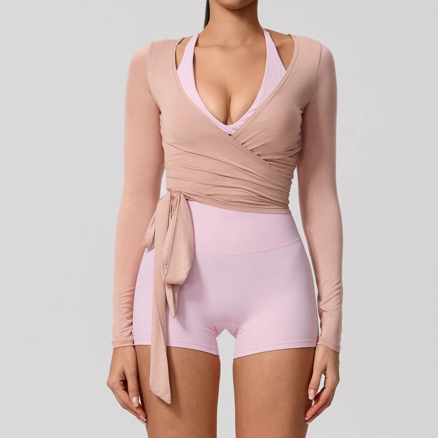 Quick-Dry Long-Sleeve Yoga Top