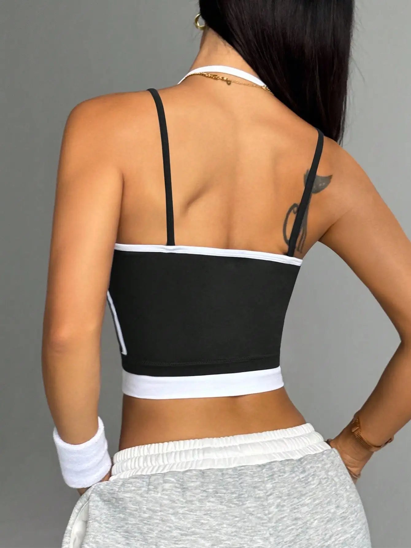 Colourblock Crossback Sports Bra