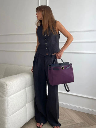 Linen Vest & Trousers Set