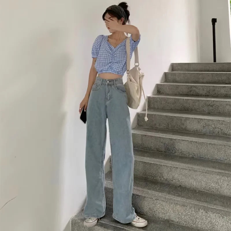 Isla Denim Relaxed Wide-Leg Jeans