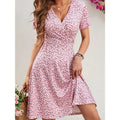 Floral V-Neck Mini Dress