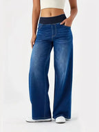 Denim Relaxed Straight-Leg Jeans