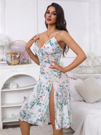 Floral V-Neck Nightdress