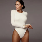 Long-Sleeve Crew-Neck Bodysuit