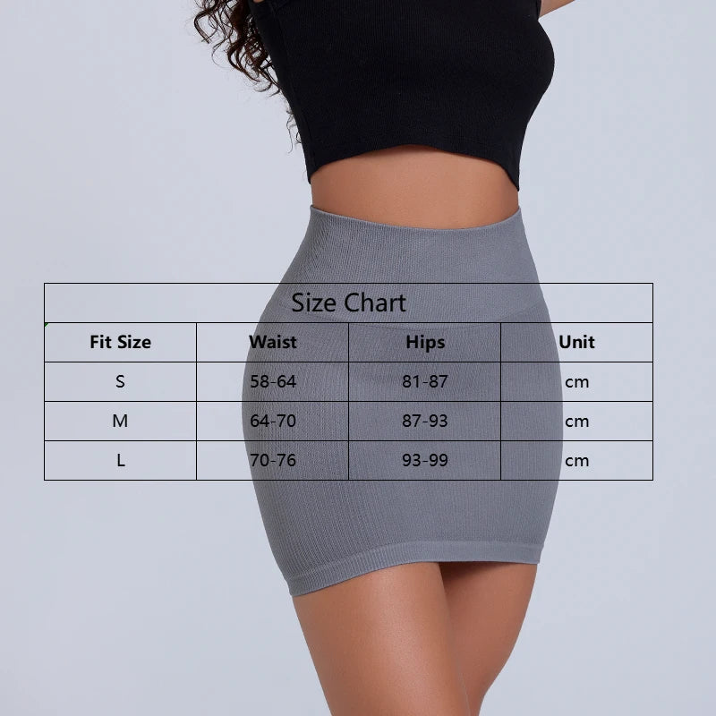 Knitted High-Waist Pencil Skirt