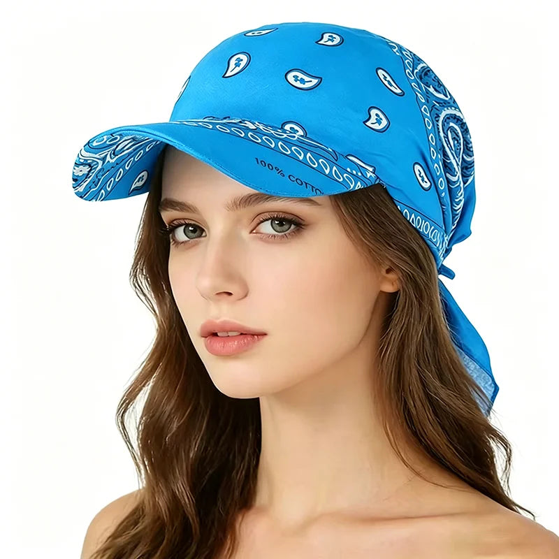 Paisley Ponytail Baseball Cap
