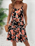 Pocket A-Line Floral Sundress