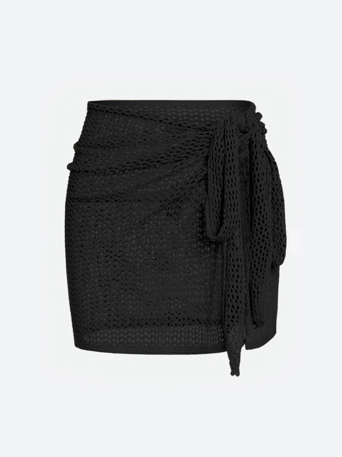 Strappy Knit Split Beach Dress