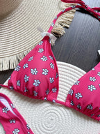 Floral Halter High-Leg Bikini