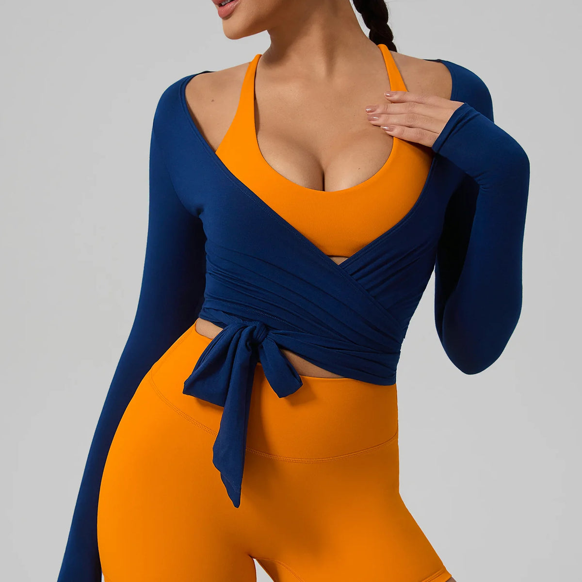 Quick-Dry Long-Sleeve Yoga Top