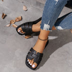 Lightweight Open-Toe Flat Sandals