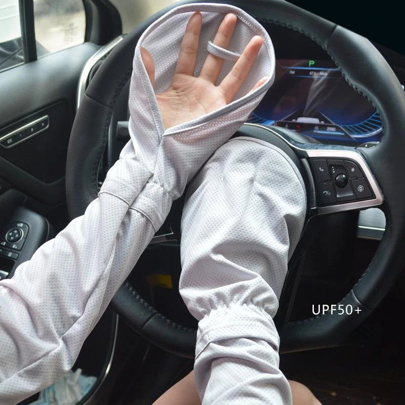 Cooling Driving Sleeve Gloves UPF 50+