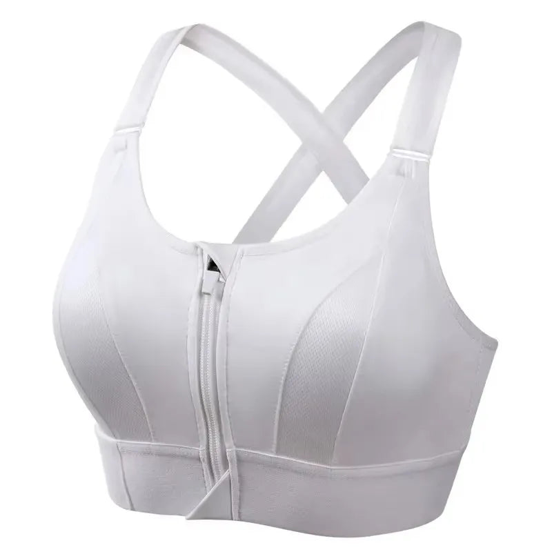 Aurelia Sun Front Zip Adjustable Sports Bra – Black – image 8