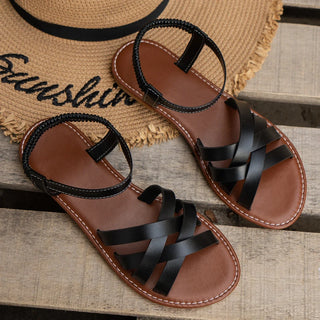 Roman Strap Flat Sandal Collection