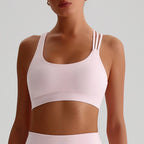 Aurelia Sun Wide-Strap Crossback Sports Bra – Navy Blue – image 4