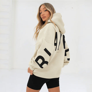 Varsity Letter Longline Hoodie