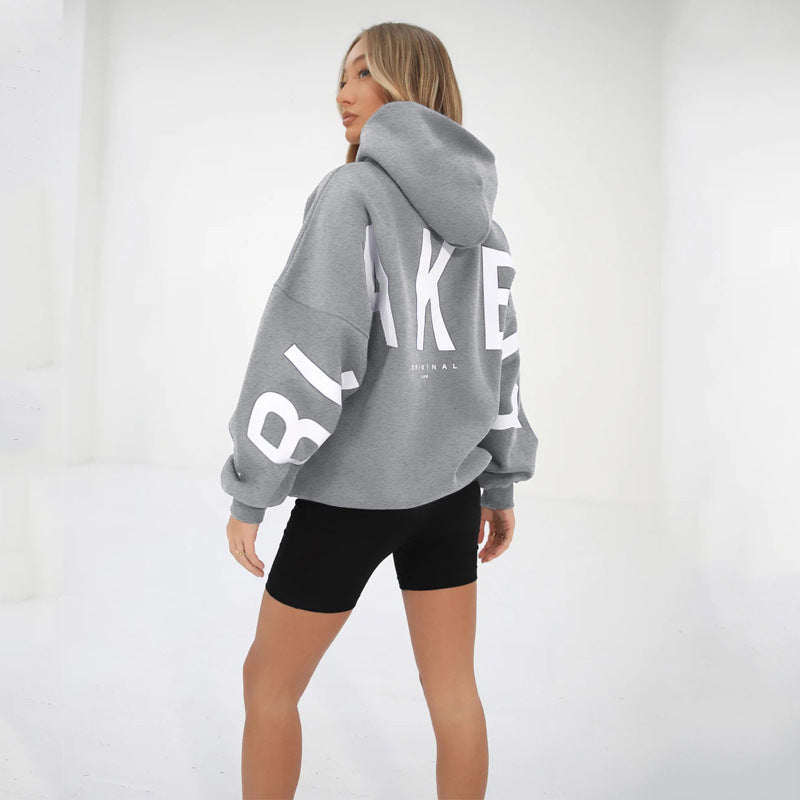 Varsity Letter Longline Hoodie
