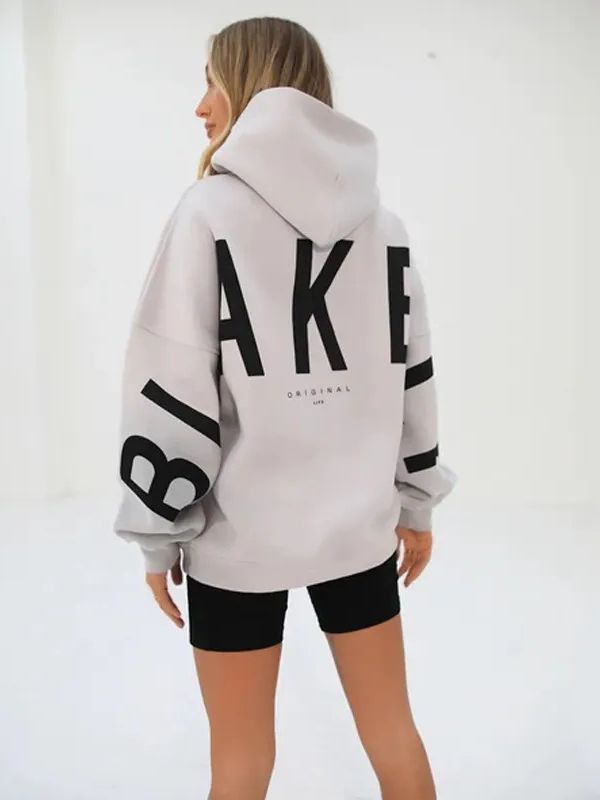 Varsity Letter Longline Hoodie