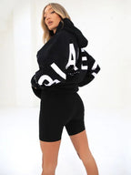 Varsity Letter Longline Hoodie