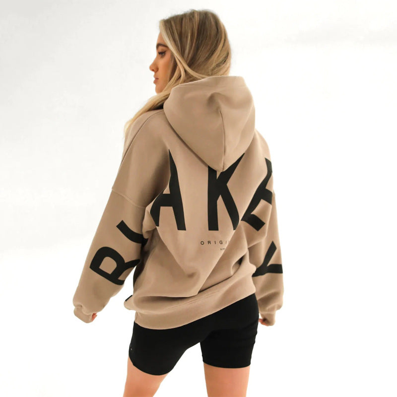 Varsity Letter Longline Hoodie