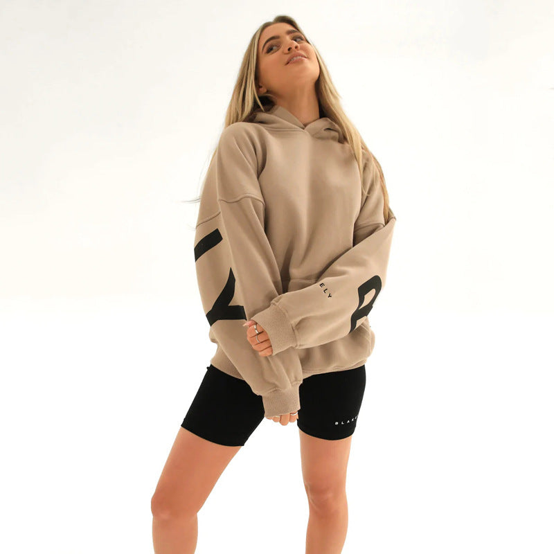 Varsity Letter Longline Hoodie