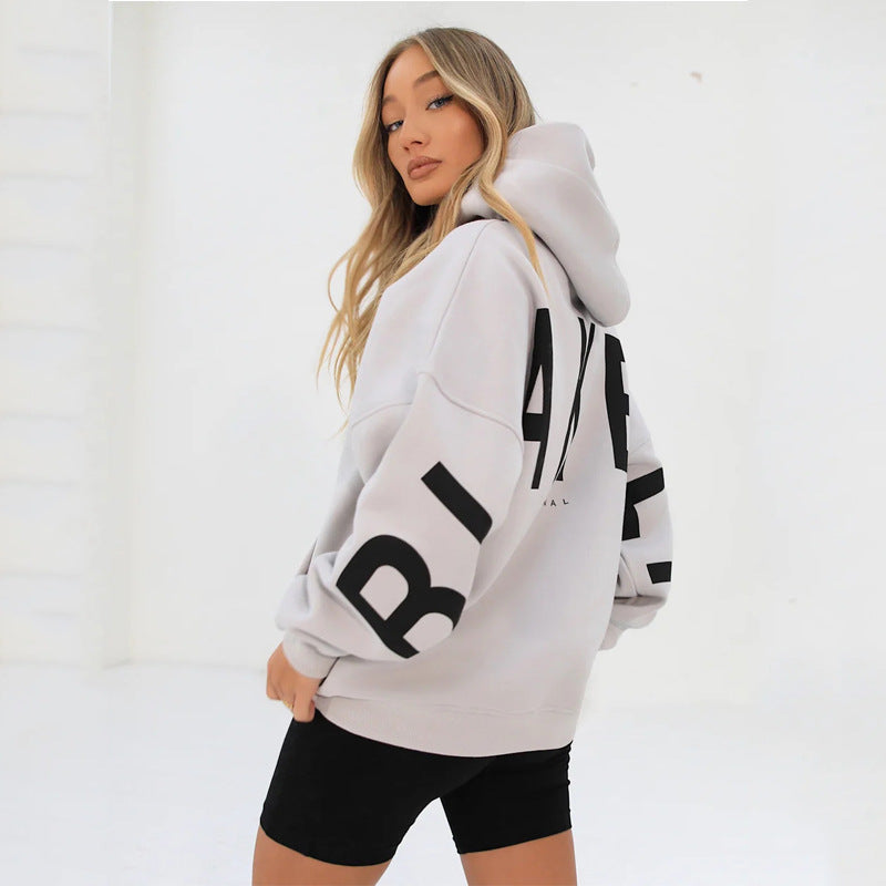 Varsity Letter Longline Hoodie