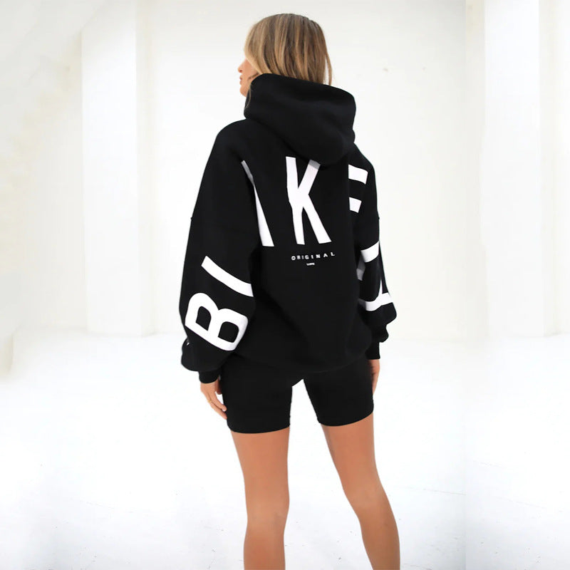 Varsity Letter Longline Hoodie