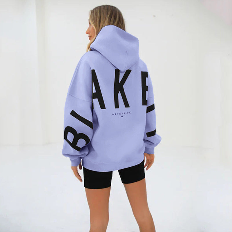 Varsity Letter Longline Hoodie