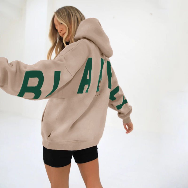 Varsity Letter Longline Hoodie