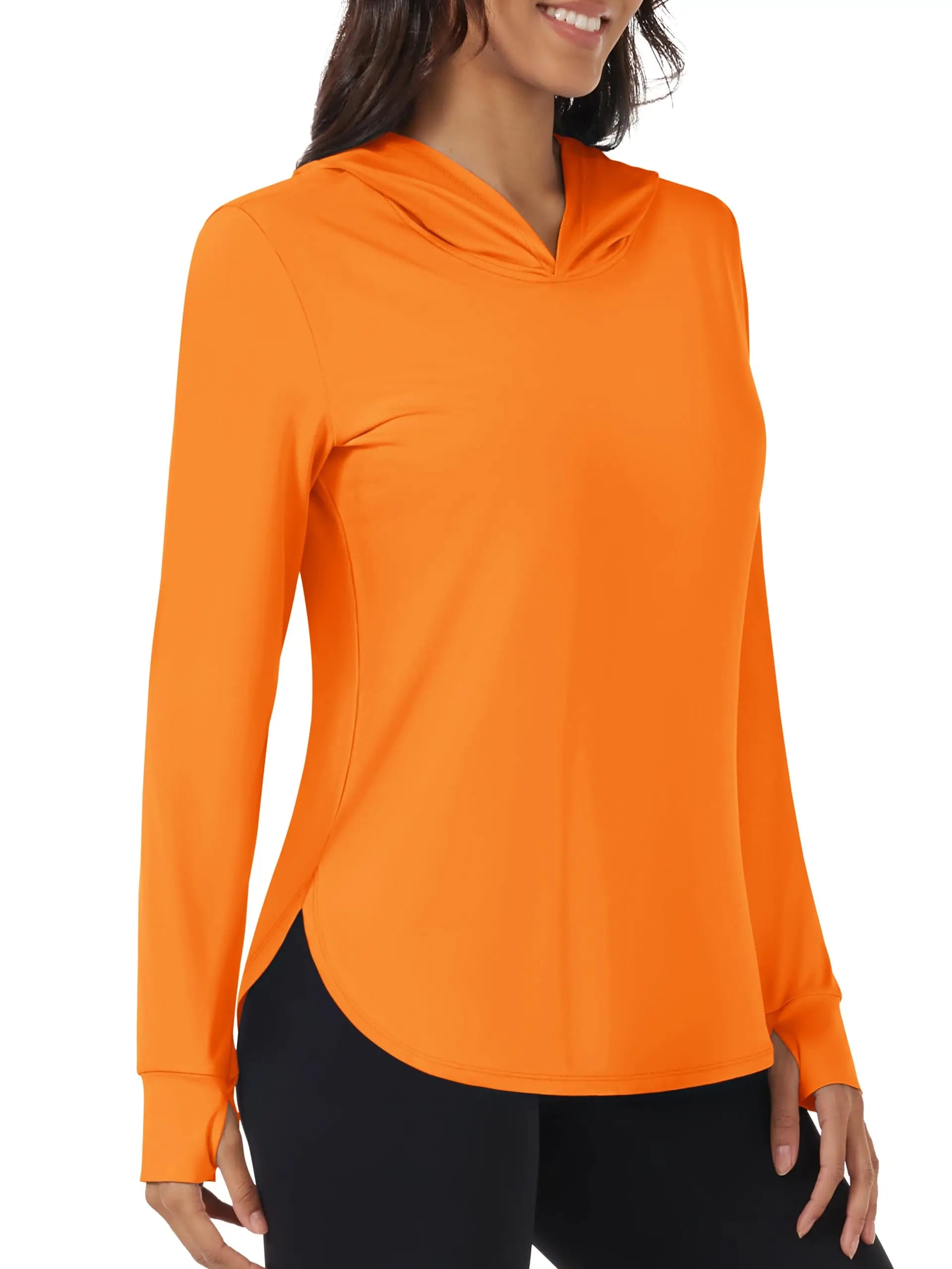 TACVASEN UPF80+ Summer UV Protection Hoodie Womens Outdoor Hiking SunBlock Pullover Tops Quick Dry Breathable Lightweight Shirts