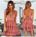 Lace-Trim Seaside Mini Dress