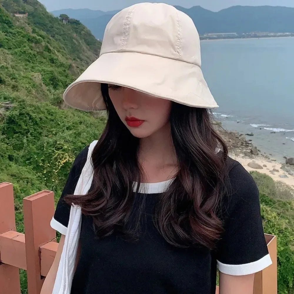 Velcro Wide Brim Bucket Hat