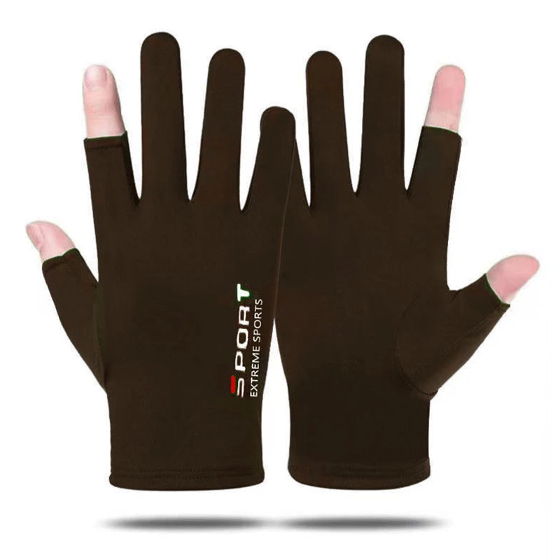 Anti-UV Men Women Fishing Gloves Sunscreen Antiskid Spring   Breathable Cycling Sport Gloves Fishing